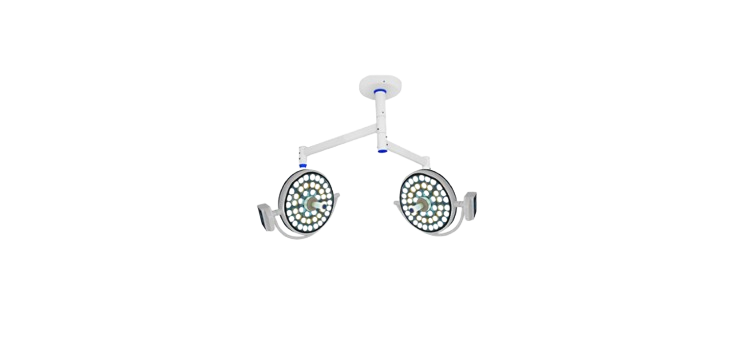 ALIS PRO 48+48 Led Double Dome OT Light with Ceiling Structure | AL-DD48