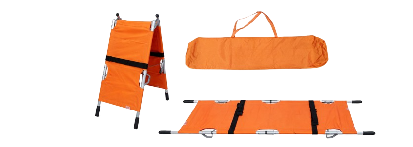 Folding Stretcher 2 Fold Aluminium with Bag | AL-FS2AB