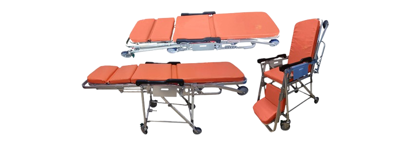 Ambulance Stretcher Trolley Cum Wheelchair | AL-ASTW