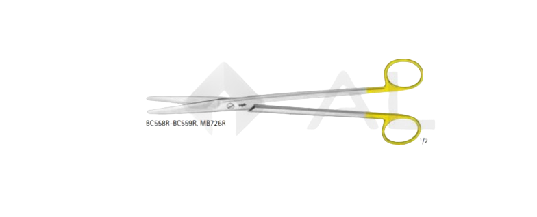 TC Mayo Dissecting Scissors, Beveled Blade | BC250R
