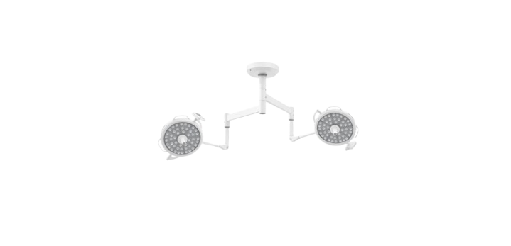 ALIS PRO 48+48 Led Double Dome Deluxe OT Light with Ceiling Structure Medical Grade Led | AL-GLDD48