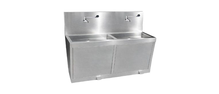 Scrub Station Double Tap [Elbow], Foot Operated | AL-SS10
